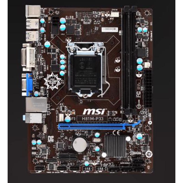 Bo mạch chủ main MSI H81M-P33 socket 1150 đủ chặn