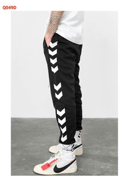 &lt;FREE SHIP&gt; QUẦN JOGGER Nỉ  NAM NỮ UNISEX CHẤT MỊN IN MŨI TÊN