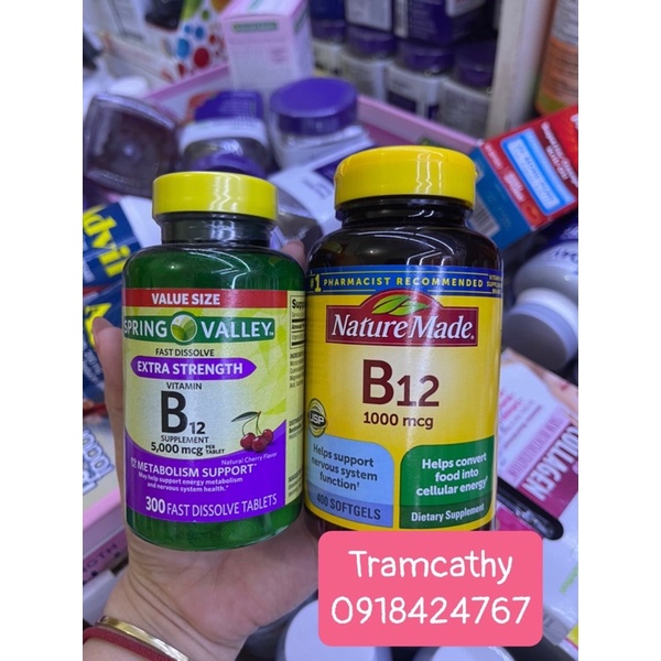 Vitamin B12 nhiều loại