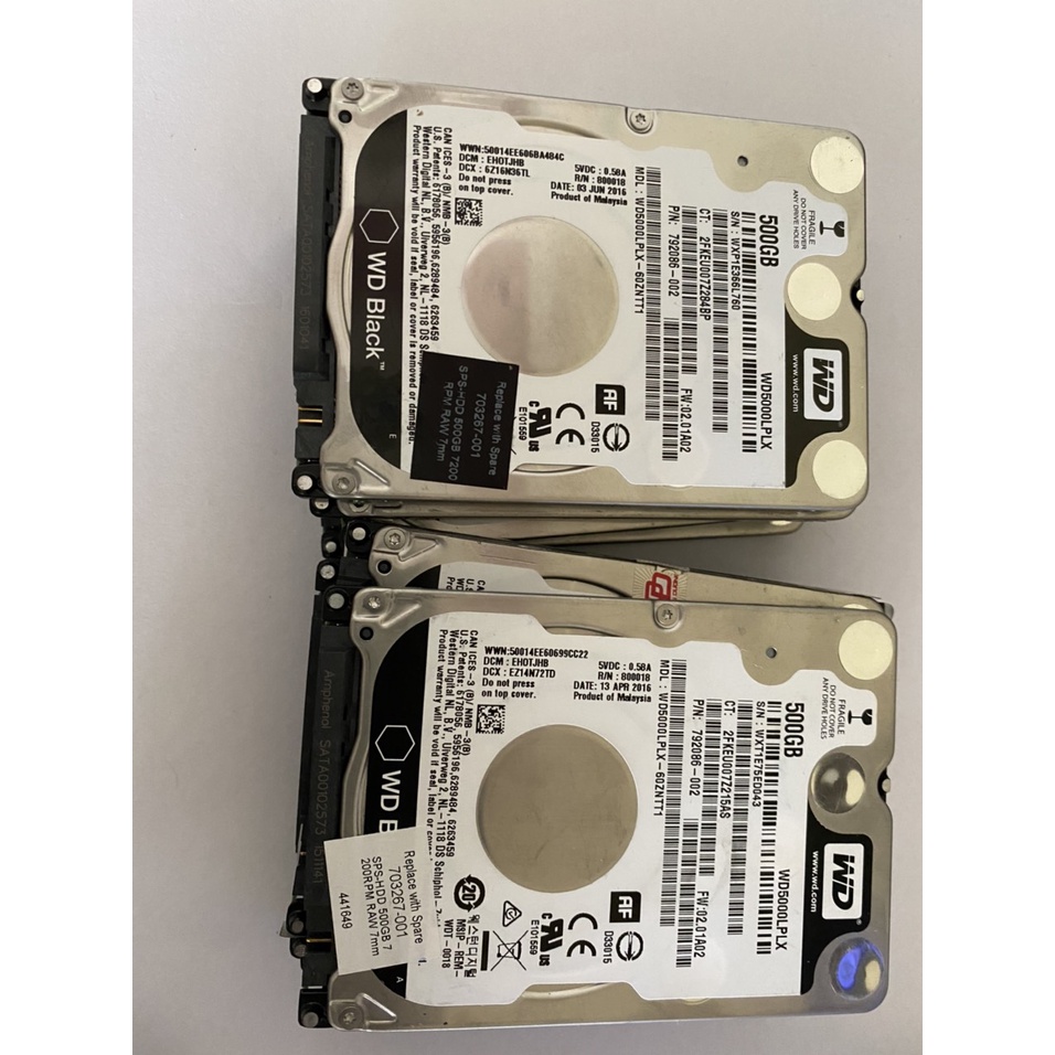 HDD WD Black 500GB 2.5 inch SATA III 7200RPM WD5000LPLX ĐÃ TEST OK - Hỗ Trợ cài win theo yêu cầu