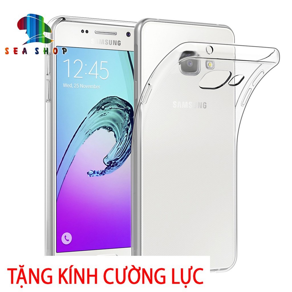 [TẶNG CƯỜNG LỰC]Ốp lưng Samsung Galaxy A5 2016 - A510 silicon trong suốt