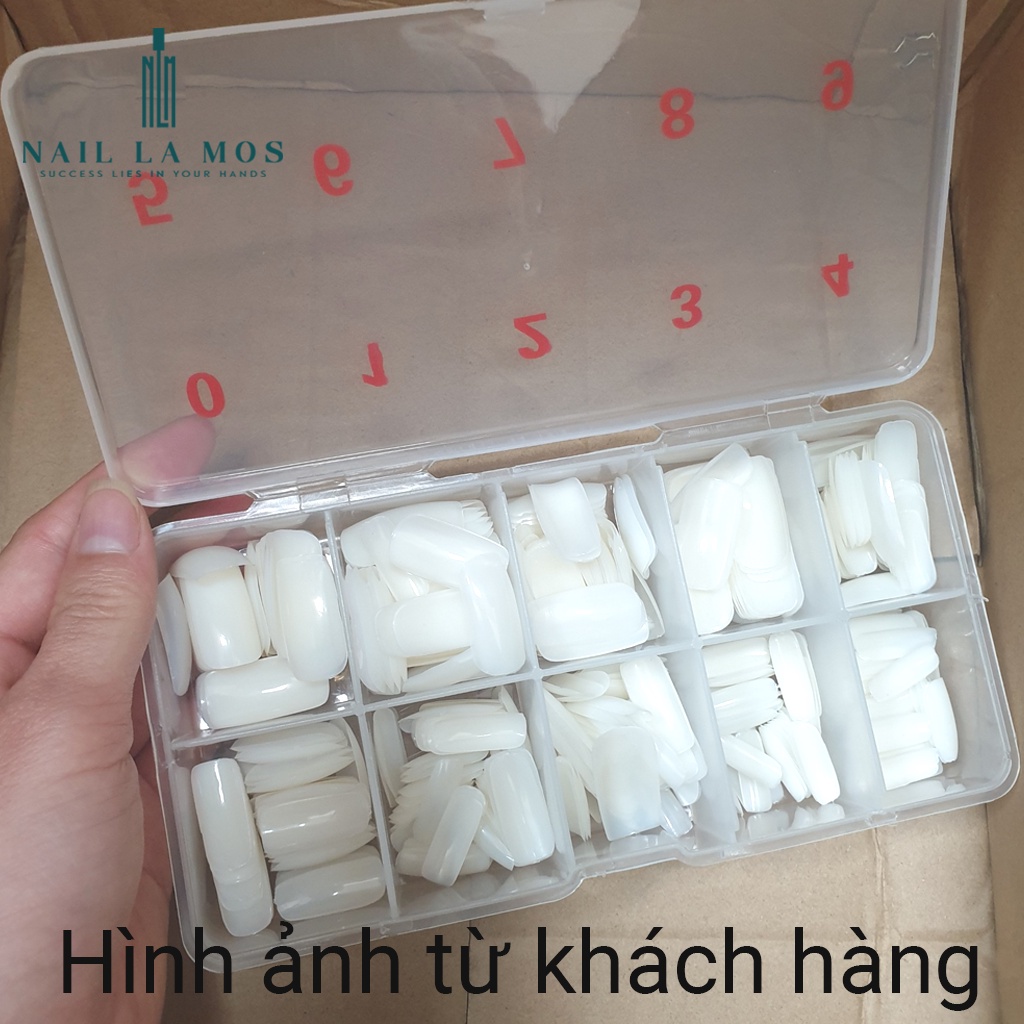 Móng úp chân phom vuông dài - Móng úp chân dài dùng được cho tay và chân