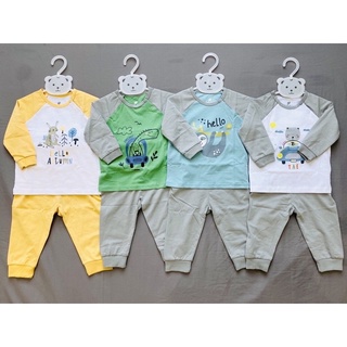 Bộ dài tay Raglan vải Premium cotton