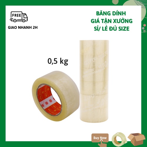 (Sỉ/Lẻ) Băng dính đóng hàng lõi mỏng giá siêu tốt tại Hà Nội