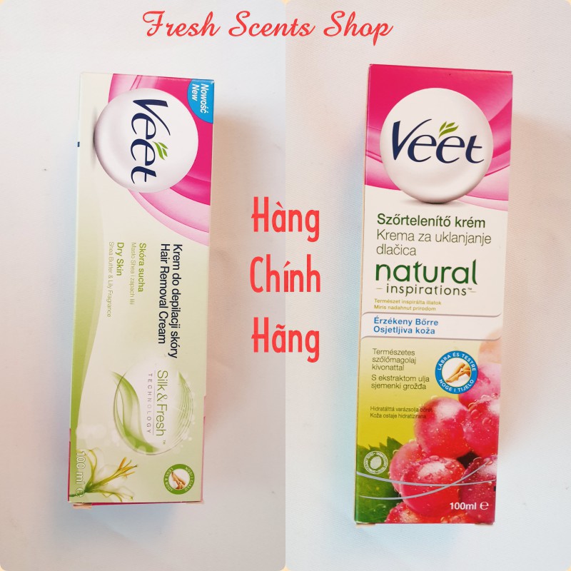 Kem Tẩy Lông Veet 100ml - Nhập khẩu Đức - Dùng tẩy được cả vùng nhạy cảm nhất, cực êm mát