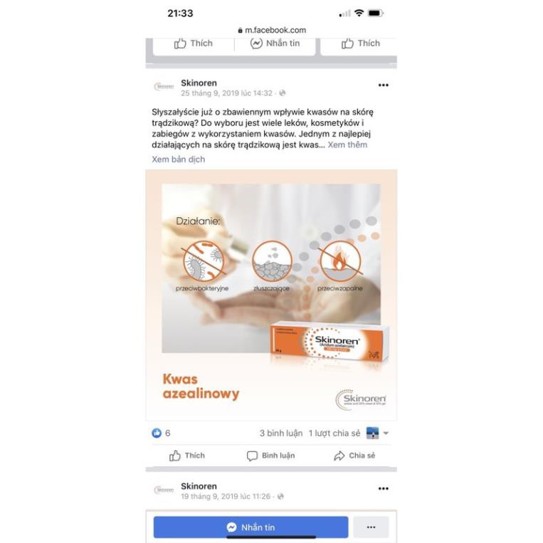 [Chính Hãng] Kem Skinoren 200mg / g BaLan | BigBuy360 - bigbuy360.vn