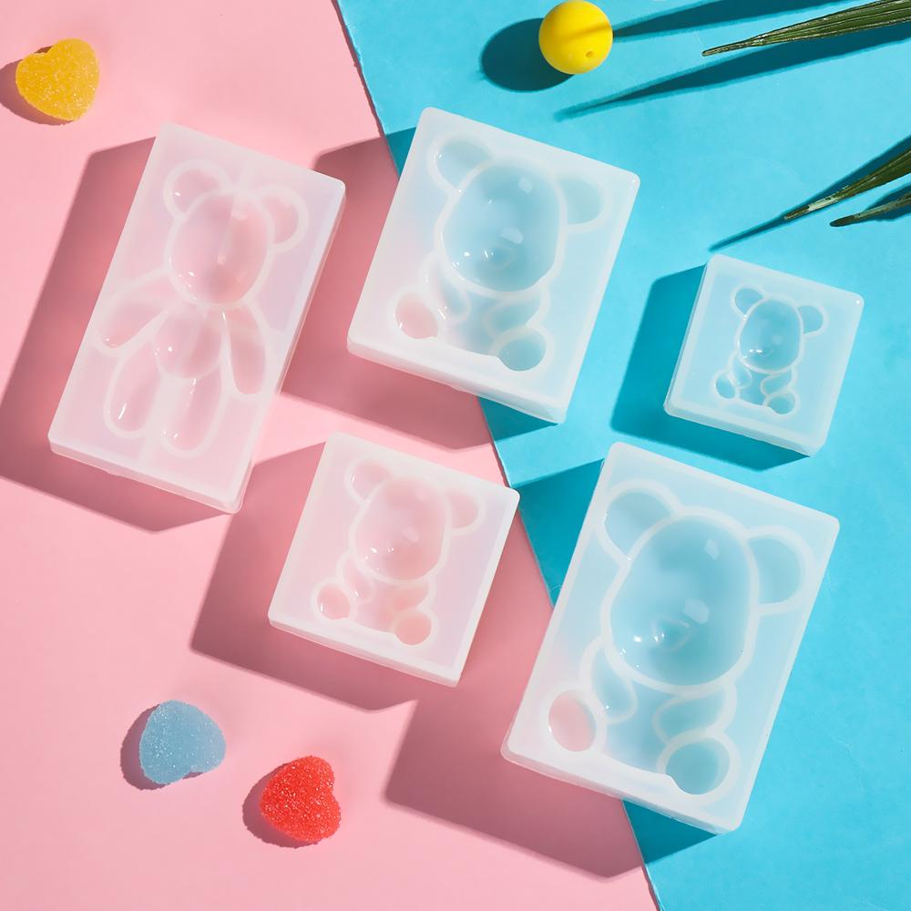 Khuôn Silicone Hình Gấu Teddy Tự Làm Trang Sức Cho Bé