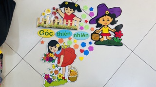 Tranh góc trang trí dán tường mầm non