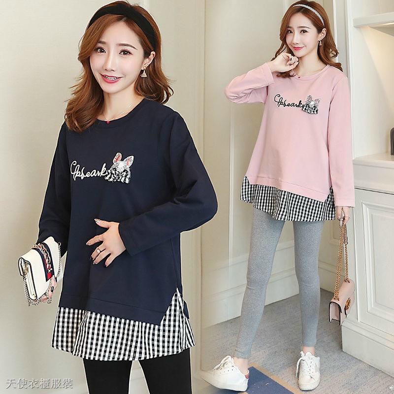 Áo bầu dài tay mùa thu đông,Áo bầu babydoll cổ vuông siêu hot, freesize từ 43-68kg☘️ áo bà bầu cao cấp chất đũi siêu mát
