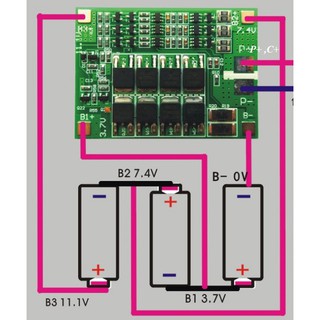 Mạch Bảo Vệ Pin -- 12.6v 40A