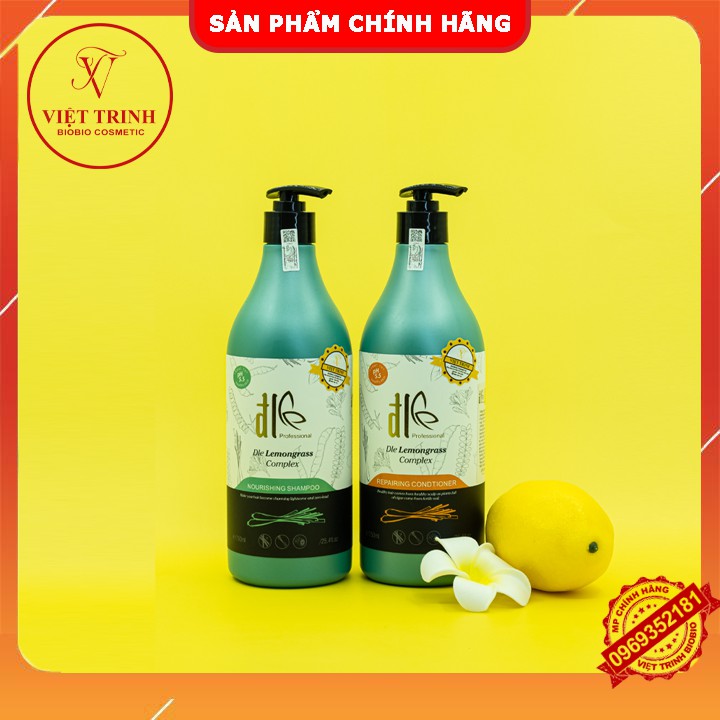 🔥FREESHIP🔥 Cặp Dầu Gội Xả Chanh Tinh Chất Bưởi Bồ Kết DL 750ml, Trị Gàu Phục Hồi, Chống Rụng, Kích Thích Mọc Tóc