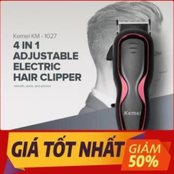 [hot] Tông đơ đa năng,Tăng đơ kemei KM-1027 cắt tóc chuyên nghiệp