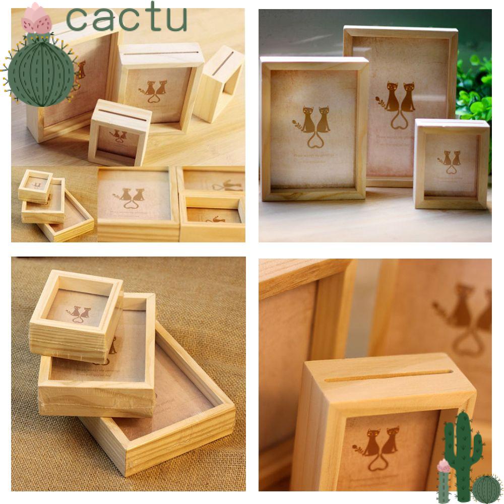 CACTU Mini Picture Holder Family Wooden Photo Frame Art DIY Fashion Wedding Decor Vintage