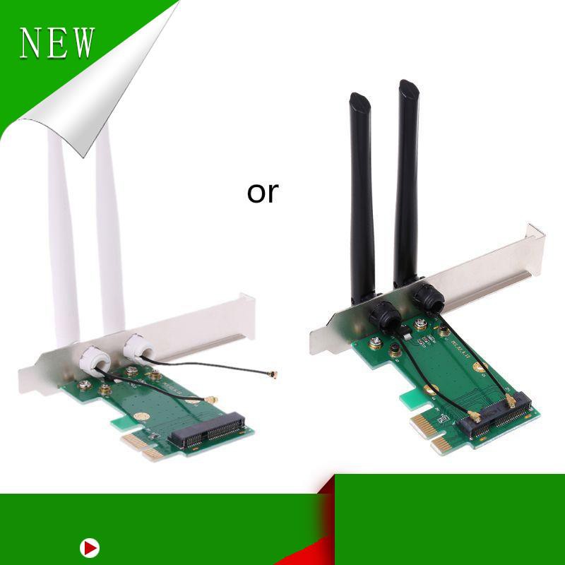 Bộ kết nối Rox thẻ Wifi nhỏ gọn Pci-E Express sang đầu kết nối Pci-E 2 Antenna External Của Máy Tính Bàn