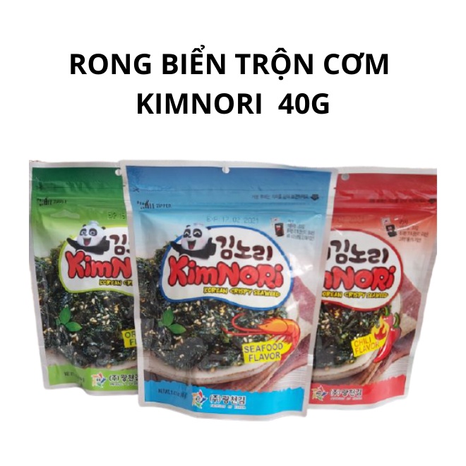 Rong Biển Trộn Cơm Kimnori Chuẩn Hàn Quốc Gói 40gr - Vị Hải sản, Cay, Truyền Thống