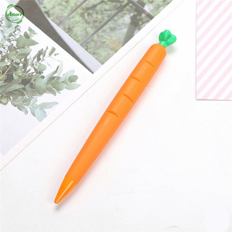 Bút chì bấm hình củ cà rốt/cây xương rồng/quả bắp ngòi 0.5/0.7mm dễ thương cho bé