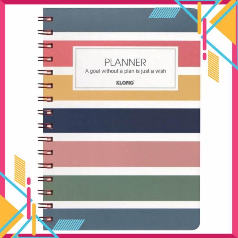 [Sổ vở đẹp] Sổ kế hoạch Planner lò xo kép A5 72,4g/m2; MS: 945