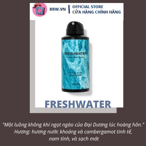 Xịt Thơm Toàn Thân Cho Nam Bath & Body Works Body Spray - BBW.VN