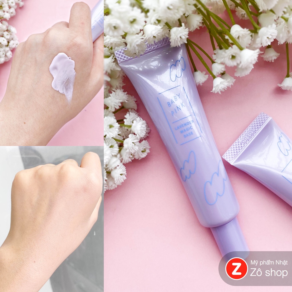 Kem lót lên tone hiệu chỉnh đều màu da siêu mịn - Baby Pink Lavender Magic Base SPF28 PA++ (20g)