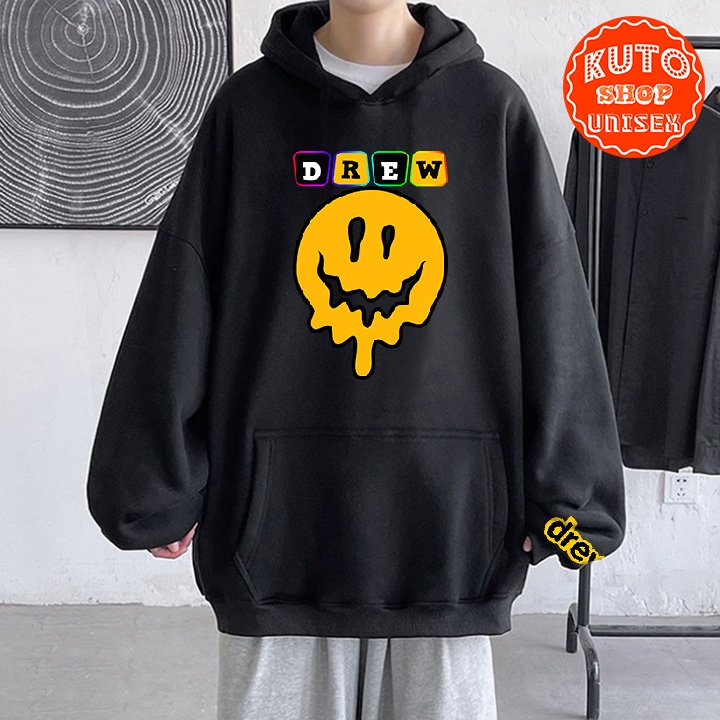 ÁO HOODIE DREW GHOST In Pet Siêu Bền Đẹp