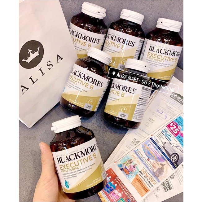 Viên uống giảm stress Blackmores Executive B Stress Formula 125 viên - ALISA