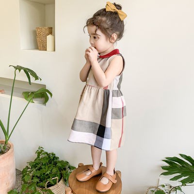 Đầm Công Chúa Không Tay Thời Trang Mùa Hè 2020 Cho Bé Gái 8 Tuổi