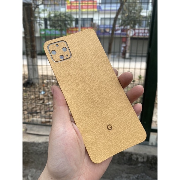 Dán da lưng điện thoại GG Pixel 4 trơn đủ màu
