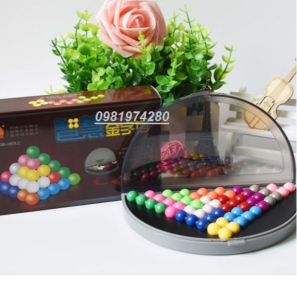 Câu đố viên bi 638 cấp độ - Mặt phẳng và kim tự tháp - IQ Puzzlia