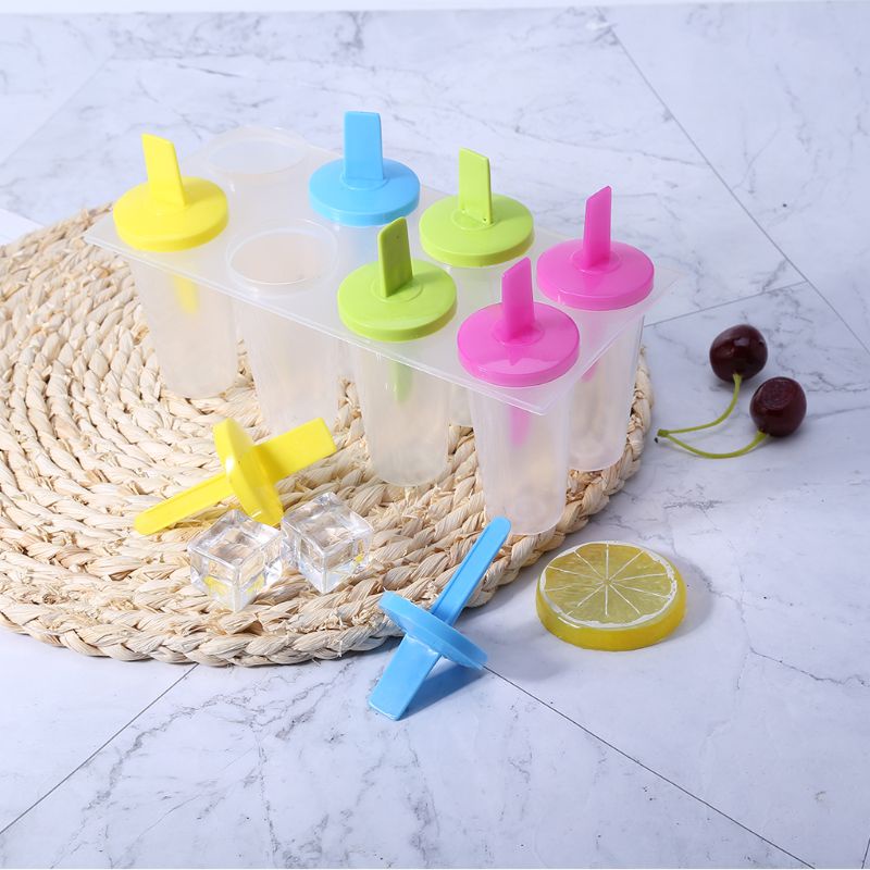 Khuôn Làm Kem Que Gồm 8 Ô Tiện Dụng