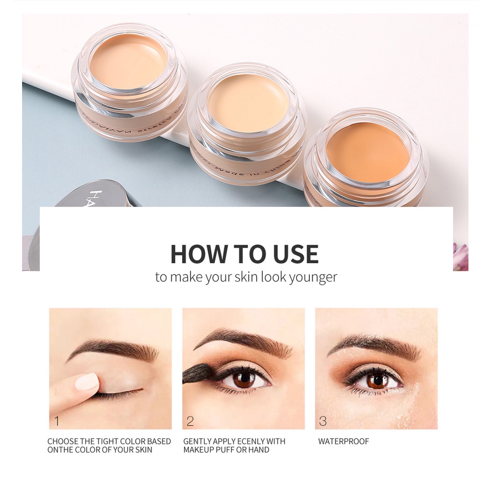 [Hàng mới về] Kem nền che khuyết điểm HANDAIYAN che phủ tàn nhang quầng thâm hiệu quả dành cho trang điểm