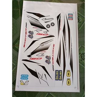 TEM RỜI EX 150 RC 2019 ĐEN XE TRẮNG