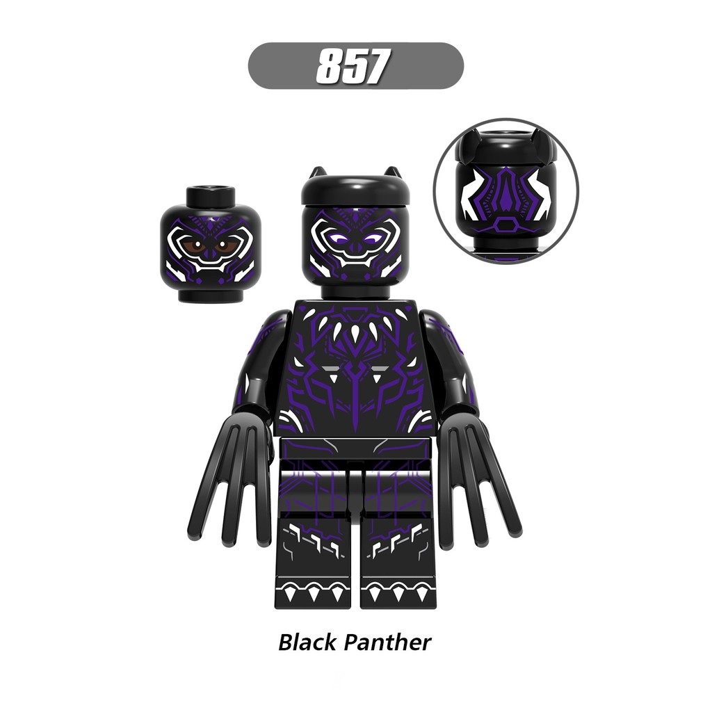 Minifigures  Bộ Tộc Báo Đen Black Panther X0191
