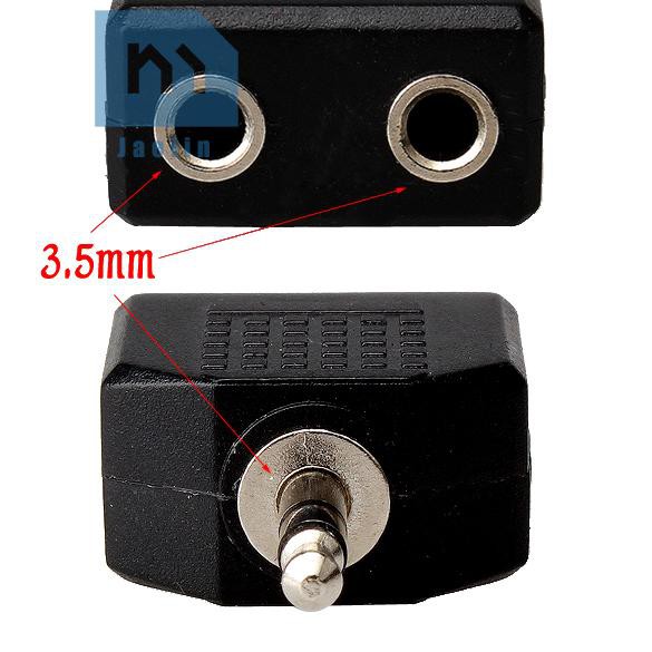 Đầu chia 2 cổng cho âm stereo giắc cắm 3.5mm tiện dụng