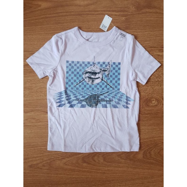 Áo thun cổ tròn GAPkid auth