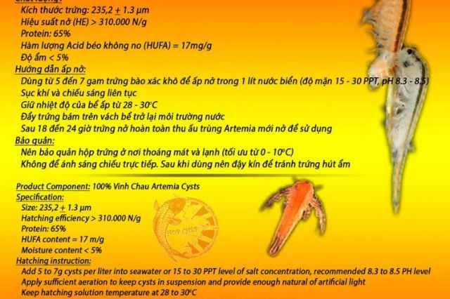 Artemia vĩnh châu 10g