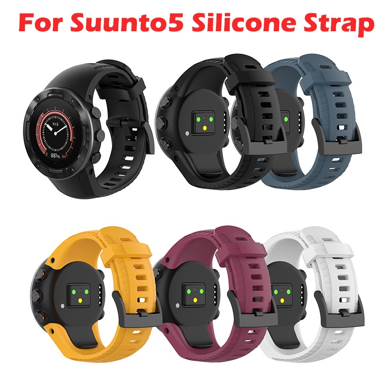 Dây Đeo Thay Thế Chất Liệu Silicone Màu Trơn Cho Suunto 5