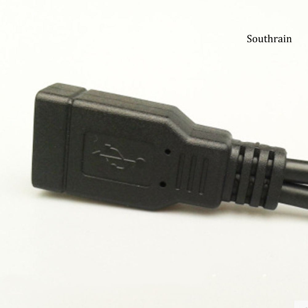 Dây Cáp Chuyển Đổi Usb 2.0 1 Đầu Cái Sang 2 Đầu Đực