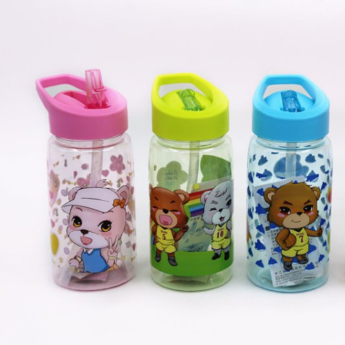 Bình đựng nước, bình nước cho trẻ em có ống hút SELIYA MS04 520ml Kitaz mẫu đẹp nhựa an toàn