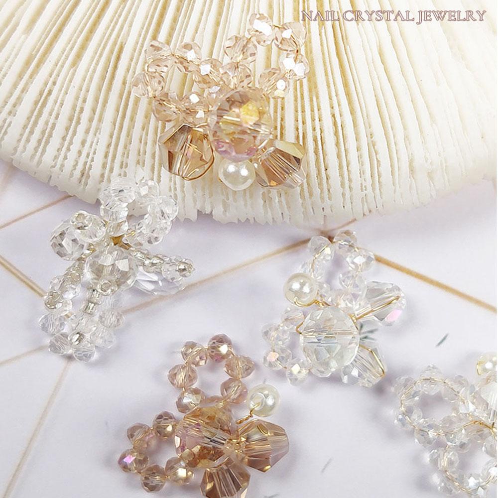 Phụ Kiện Trang Trí Móng Tay Hình Nơ Bướm Màu Sắc Ngọt Ngào Xinh Xắn