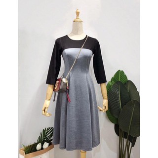 Đầm xoè midi Cati dáng mullet