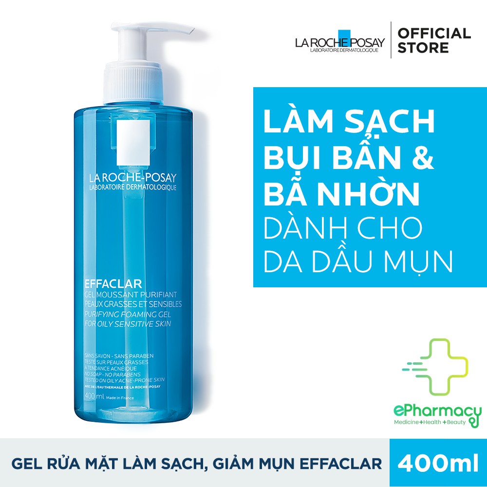 LA ROCHE POSAY Sữa Rửa Mặt Effaclar Purifying Foaming Gel Tạo Bọt dạng gel dành cho da dầu, nhạy cảm