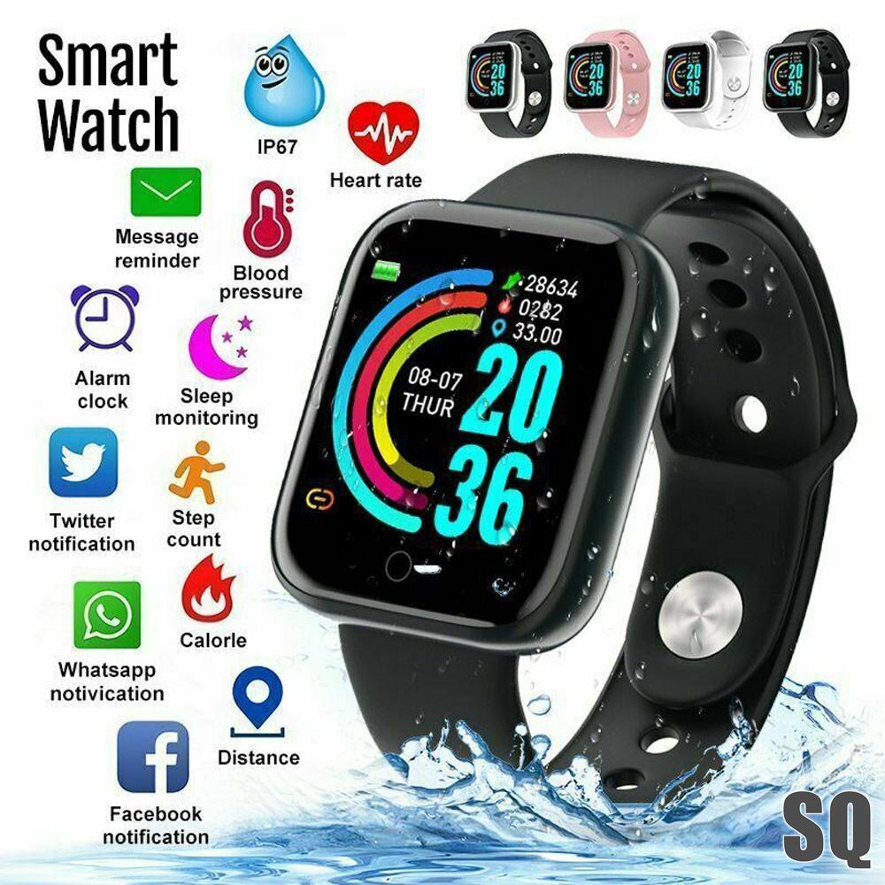  Đồng hồ đeo tay thông minh y68 y68 đo huyết áp nhịp tim cho android / ios D20S