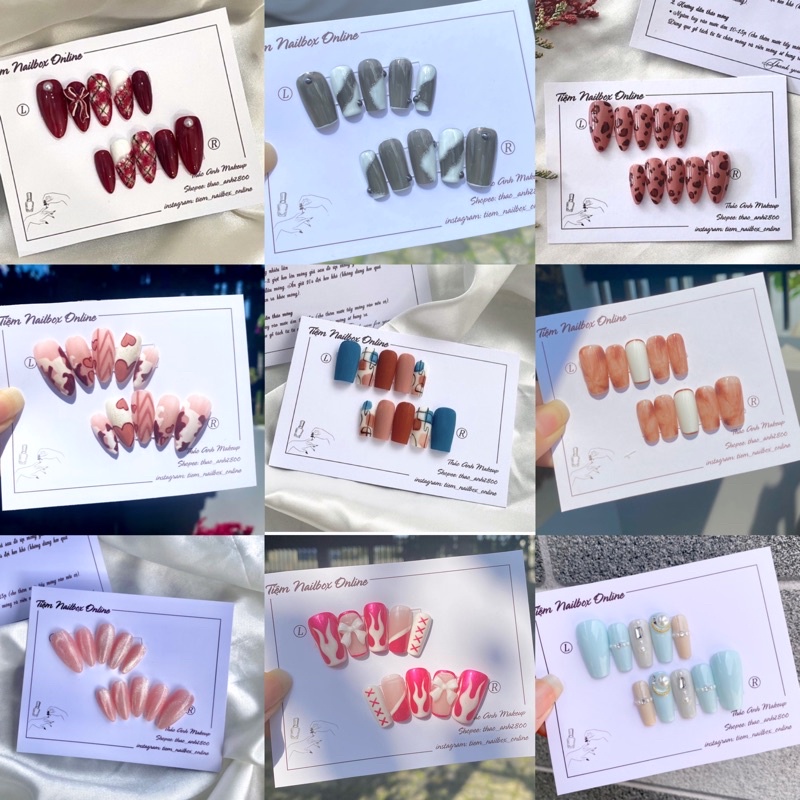 NailBox, móng úp thiết kế kèm keo dũa