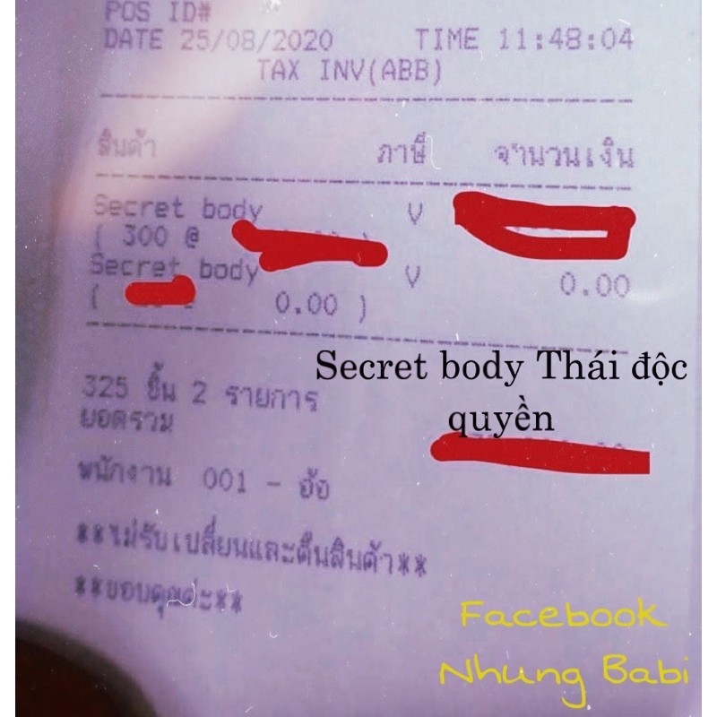 Giảm Cân Body Thái Secret NhungBabi | BigBuy360 - bigbuy360.vn