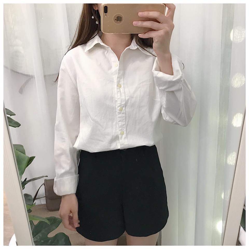 Áo sơ mi trắng basic