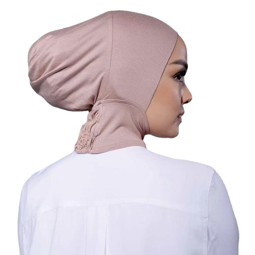BORAG Khăn Trùm Đầu Hijab Hồi Giáo Bằng Cotton Màu Trơn Che Phủ Toàn Diện
