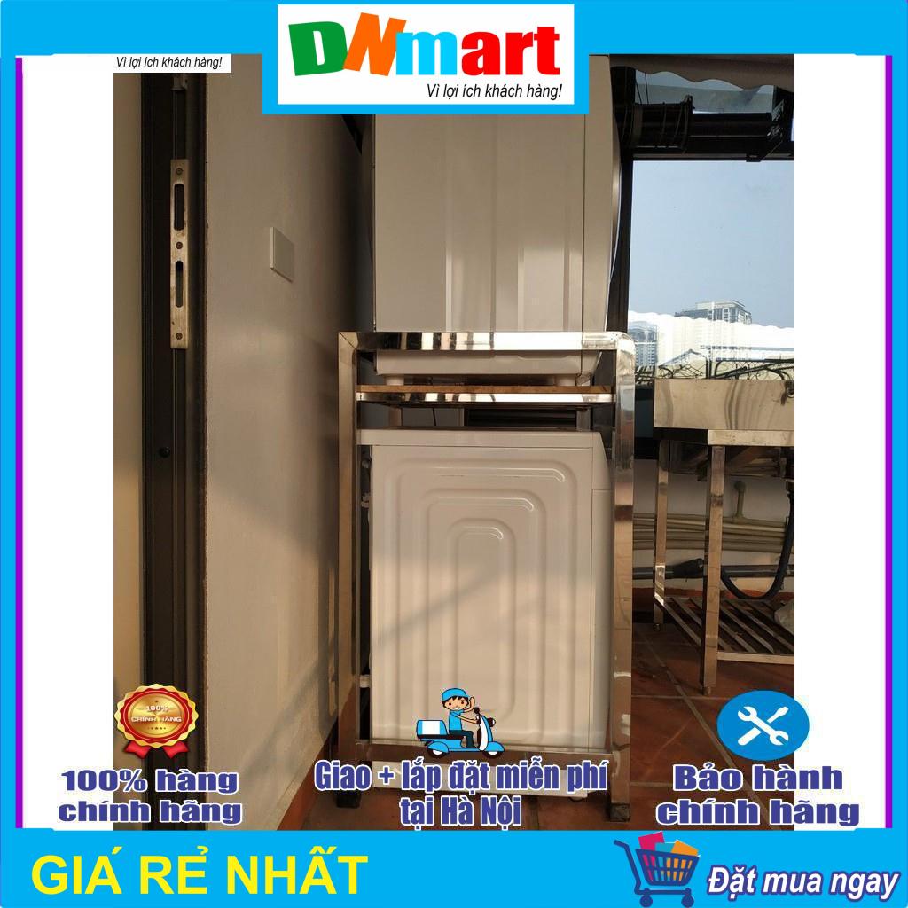 Kệ để máy giặt sấy Inox 304  hộp 400x400