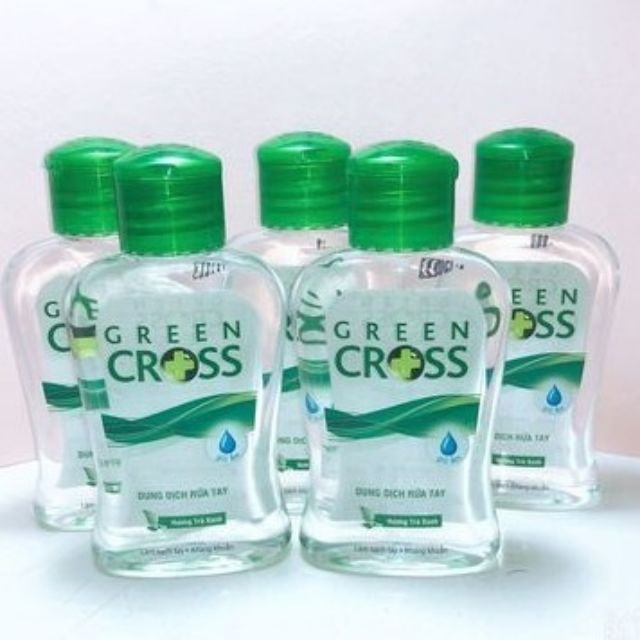Dung dịch rua tay GREEN CROSS hương trà xanh 100ml