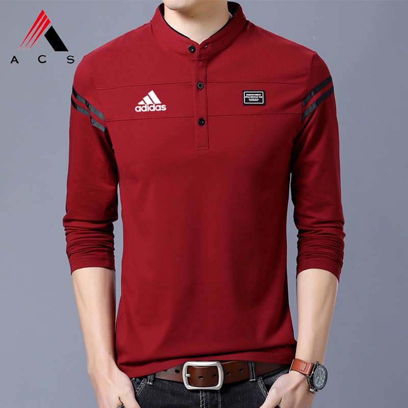 [ Mã 12FASHIONSALE1 giảm 10K đơn 50K ] Áo thun cổ polo tay dài thời trang công sở mùa hè cho nam | BigBuy360 - bigbuy360.vn