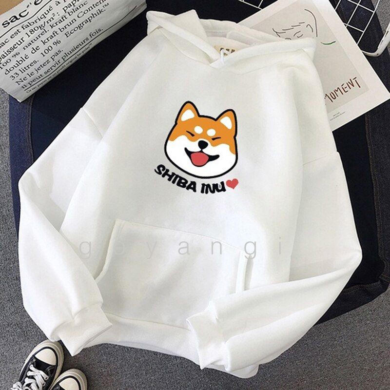 Áo hoodie Shiba Inu nam nữ unisex form rộng oversize phong cách ulzzang hàn quốc